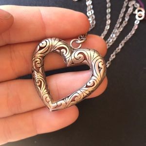 STERLING Silver Jelaine Signed Vintage Necklace